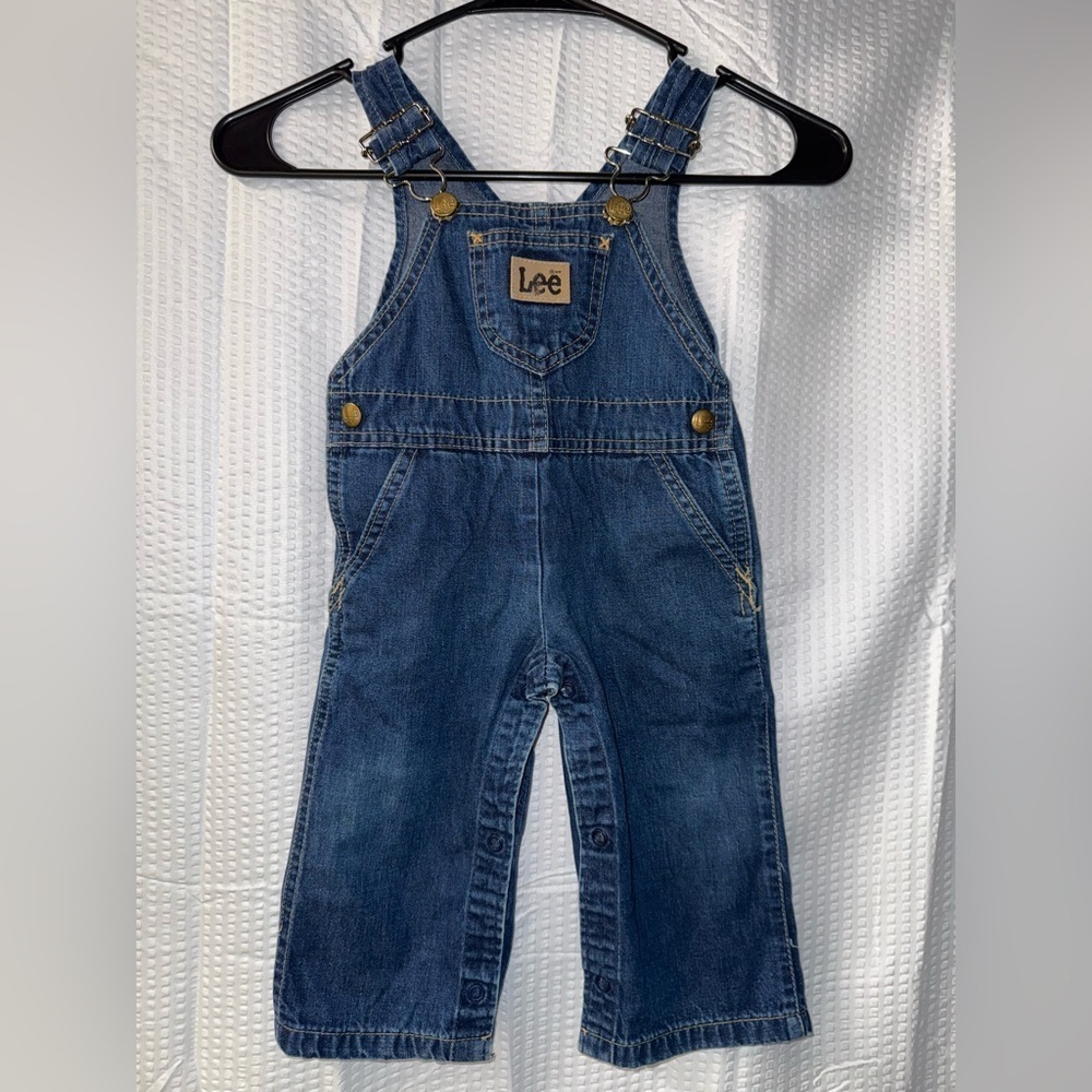Vintage Lee Toddler Overalls Size 24 MO Made In USA